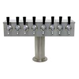 8 TAP BRUSHED SS[4"D]T-TOWER GLYCOL COOLED
