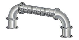 8 TAP BRUSHED SS 6" Dia. GOLDEN GATE "U" TOWER GLYCOL COOLED