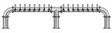 16 TAP(4"OC)BRUSHED SS LIONS GATE 3P CH-MX CLD