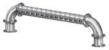 14 TAP BRUSHED SS 6" Dia. GOLDEN GATE "U" TOWER CLD
