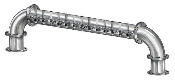 14 TAP BRUSHED SS 6" Dia. GOLDEN GATE "U" TOWER CLD