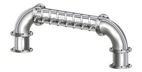 8 TAP POLISHED SS 6" Dia. GOLDEN GATE "U" TOWER CLD