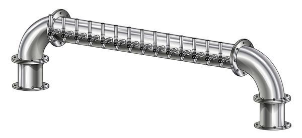 14 TAP POLISHED SS 6" Dia. GOLDEN GATE "U" TOWER CLD