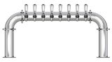 8 TAP 3" DIA. POLISHED SS BRIDGE TOWER AIR COOLED