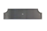 28" x 8"-2 x 6" DIA CUT-OUTS BRUSHED SS DRIP TRAY WITH DRAIN