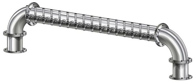 16 TAP POLISHED SS 6" Dia. GOLDEN GATE "U" TOWER CLD