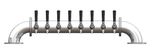 8 TAP POLISHED SS LOW BRIDGE TOWER AIR COOLED