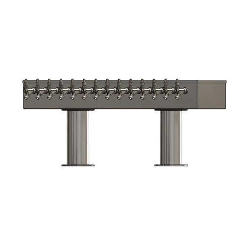 14 TAP BRUSHED SS 2P[4"D]T-TOWER GLYCOL COOLED