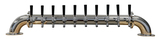 10 TAP POLISHED SS LOW BRIDGE TOWER GLYCOL COOLED
