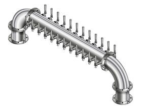 48 TAP POLISH SS 6"Dia(24+24)DBL SERV GOLDEN GATE TOWER CLD
