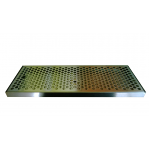12" x 5-3/8" BRUSHED SS DRIP TRAY-NO DRAIN