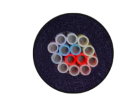 CABLED 10+4 FIRE RATED PVC JACKET 3/8" ID DUOFLEX TUBES