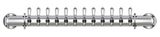 12 TAP POLISHED SS RAIL WALL MT TOWER CLD