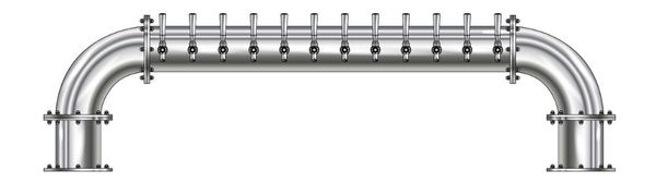 12 TAP POLISHED SS 6" Dia. GOLDEN GATE "U" TOWER CLD