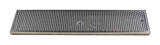 30" x 7" BRUSHED SS DRIP TRAY WITH DRAIN