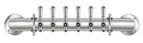 6 TAP POLISHED SS RAIL WALL MT TOWER CLD