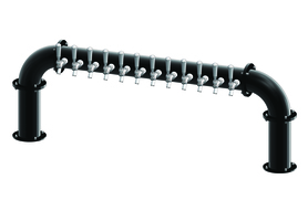 12 TAP(3"OC)MATTE BLACK LIONS GATE "U" CH-MX CLD