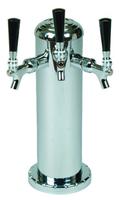 3 TAP BRUSHED SS 4" DIA. COLUMN TOWER AIR COOLED