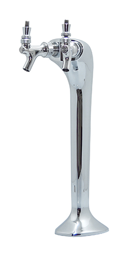 2 TAP CHROME MONGOOSE TOWER GLYCOL COOLED