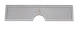 36" x 8" (6"c/o) ALL PVD SPRAY DRIP TRAY