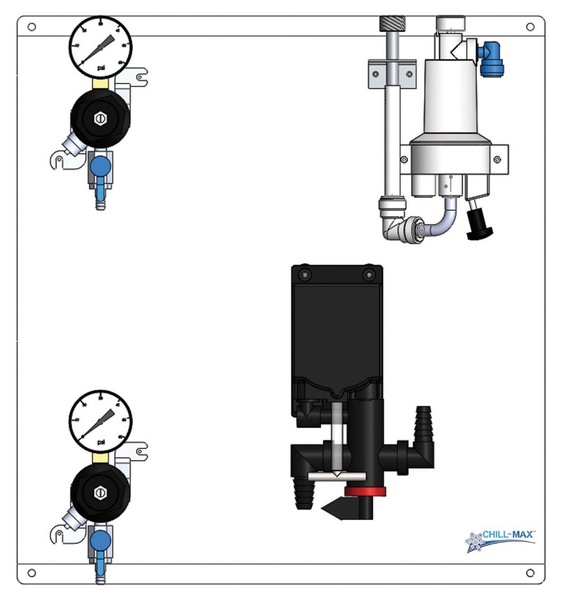 CHILL-MAX 1P TF REG/TF 304SS SMART FOB BEER PUMP PANEL