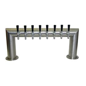 8 TAP BRUSHED SS PASS-THRU TOWER AIR COOLED