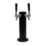 2 TAP MATTE BLACK 3" DIA. COLUMN TOWER AIR COOLED