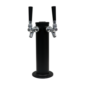 2 TAP MATTE BLACK 3" DIA. COLUMN TOWER AIR COOLED