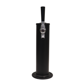 1 TAP 3" DIA. MATTE BLACK COLUMN TOWER AIR COOLED