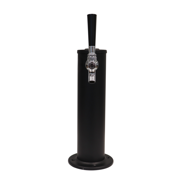 1 TAP 3" DIA. MATTE BLACK COLUMN TOWER AIR COOLED