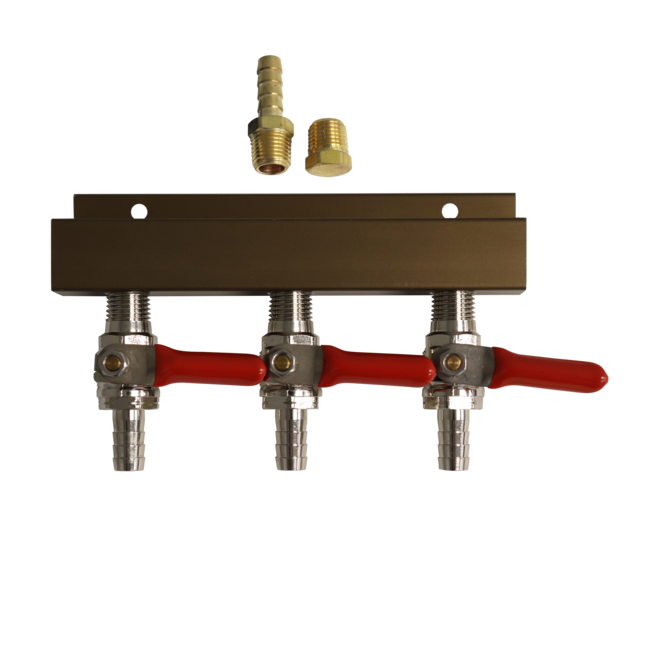 3 WAY GAS DISTRIBUTOR