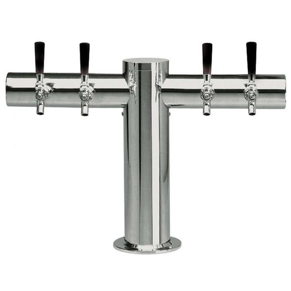 4 TAP POLISHED SS METRO-T TOWER AIR COOLED