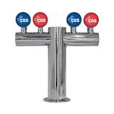 4 TAP POLISHED SS LIT METRO-T TOWER AIR COOLED