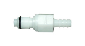 CPC 1/4" BARB INSERT WITH SHUT-OFF