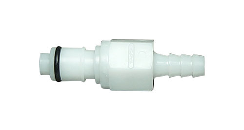 CPC 1/4" BARB INSERT WITH SHUT-OFF