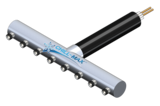 8 TAP(4"OC/4"D)WALL MT-CTR BK X CARTRIDGE-GLYCOL COOLED