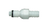 CPC 3/8" BARB INSERT WITH SHUT-OFF