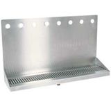 8H 30"W BRUSHED SS WALL MT. DRIP TRAY - 14"H
