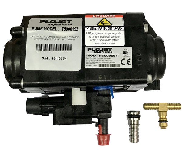FLOJET T5000 BIB PUMP-3/8" SS OUTLET & GAS "T"